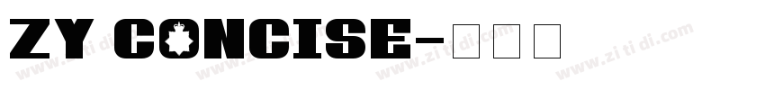ZY Concise字体转换